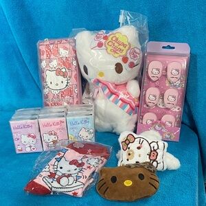 Hello Kitty Plush & Cute Pink Accessory Set
